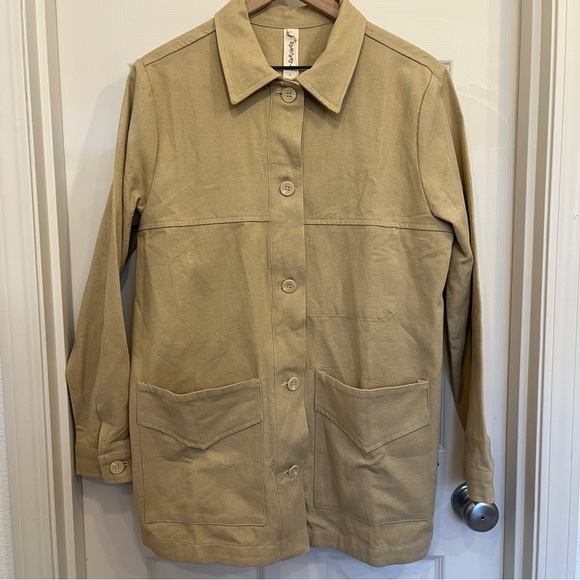 NWT Goumi Canyon Coat Tan Canvas - Picture 1 of 11